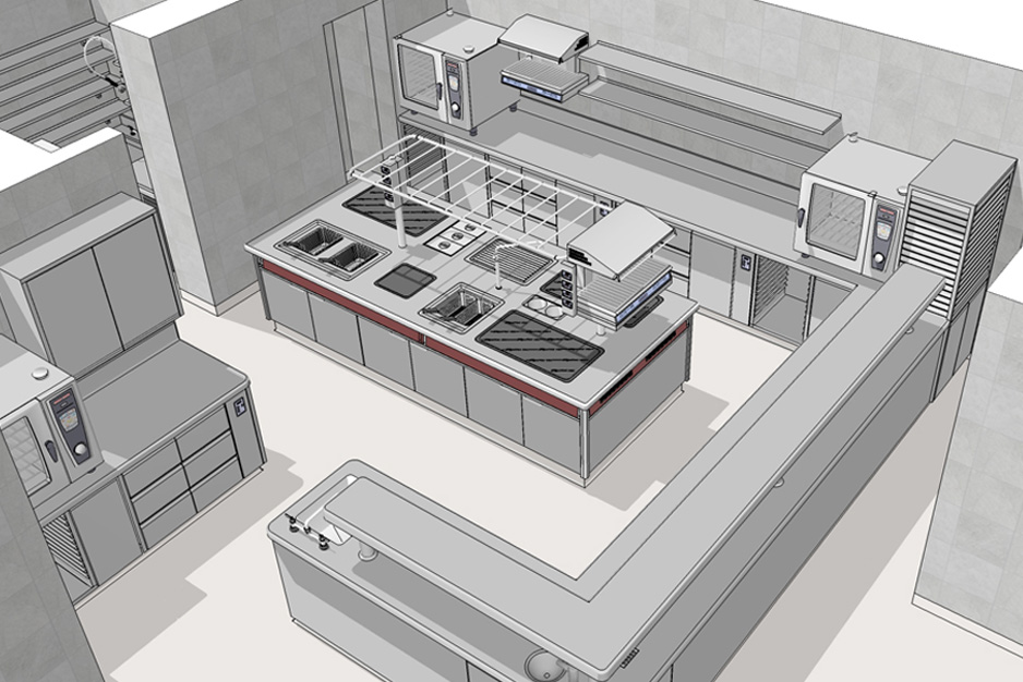 industrial kitchen layout design