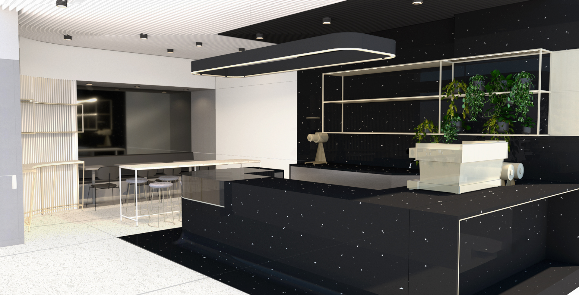 Luxury Coffee Bar Render - TAG Catering Equipment UK